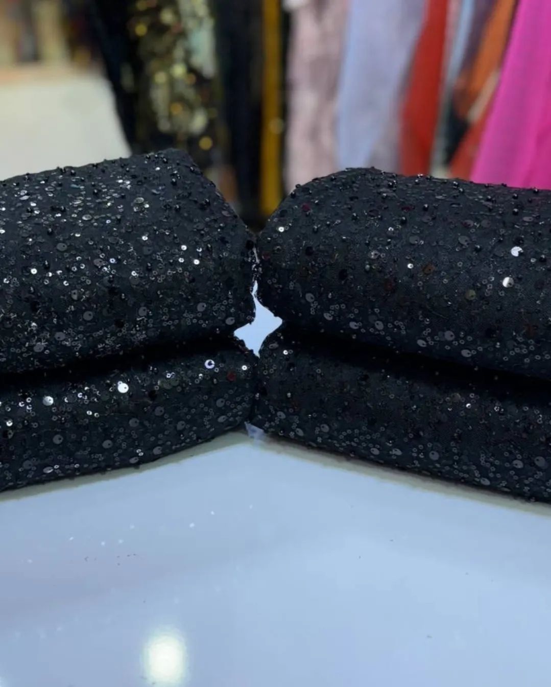 پارچه تور جسمیکو مشکی – جت‌بلک